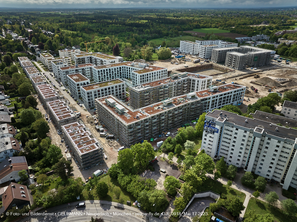 17.05.2023 - Pandion Verde und Baustelle Alexisquartier in Neuperlach